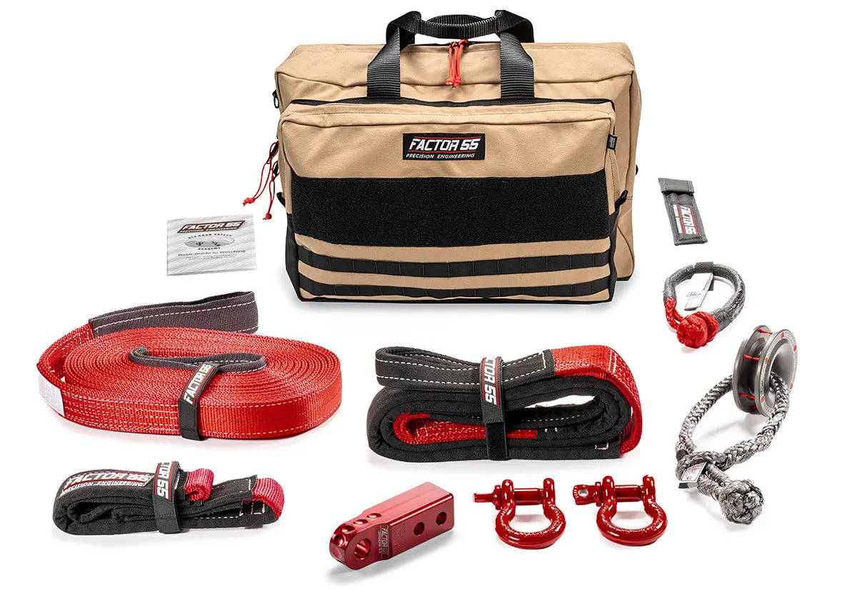 Factor 55 Vehicle Recovery Kit, Sawtooth Large - 8 Color Options For Hitchlink 2.0 1