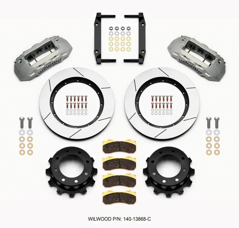 Wilwood Tx6r Rear Kit 15.50In Clear Ano 2005-2012 Ford F250/F350 4Wd 1