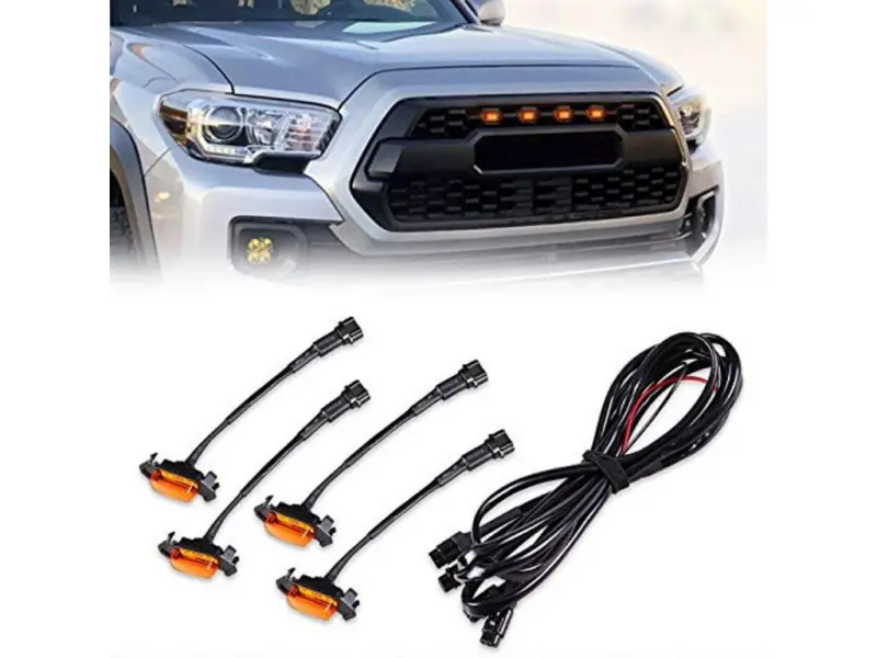 Cali Raised 16-23 Toyota Tacoma Trd Pro Grille Raptor Led Light Kit - W/ Add A Fuse 1