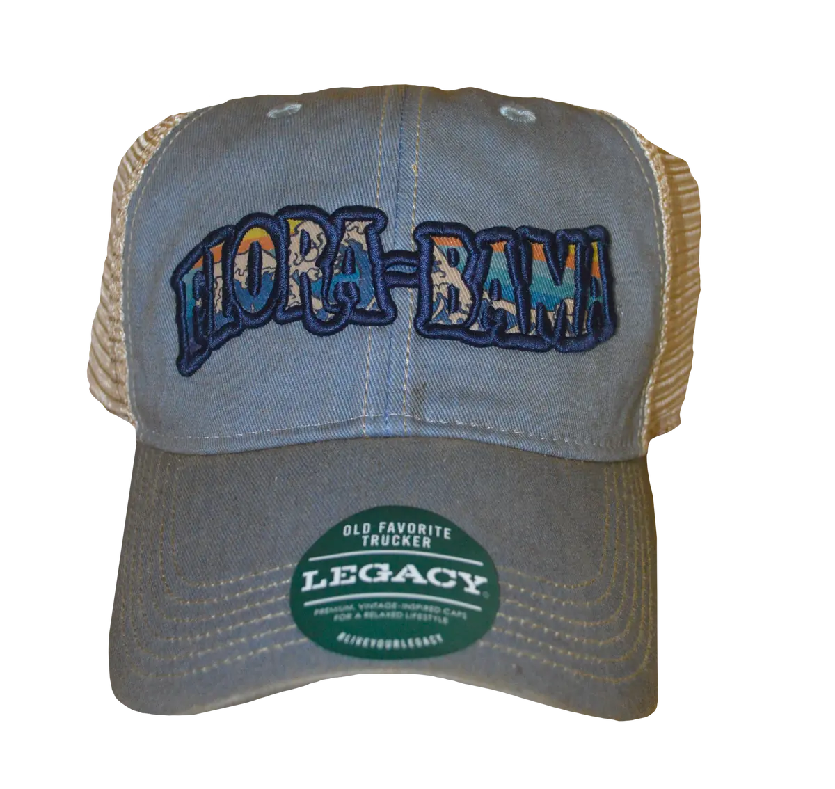 Flora-Bama Mesh Wave Embroider Cap 1