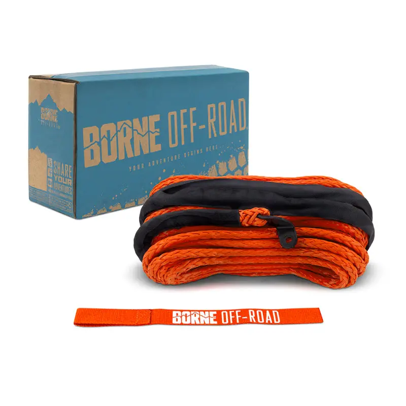 Borne Off-Road Synthetic Rope 3/8In X 85Ft – Orange 1