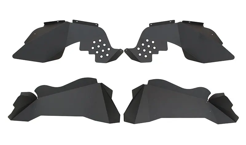 Fishbone Offroad 07-18 Jeep Jk Wrangler Front/Rear Inner Fenders -Aluminum - Blk Pwdrcoat (Set Of 4) 1
