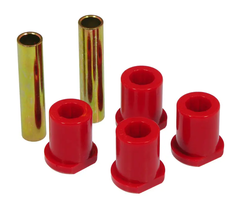 Prothane 80-97 Ford Truck 2/4Wd (W/ Molded Shackles) Rear Frame Shackle Bushings - Red 1