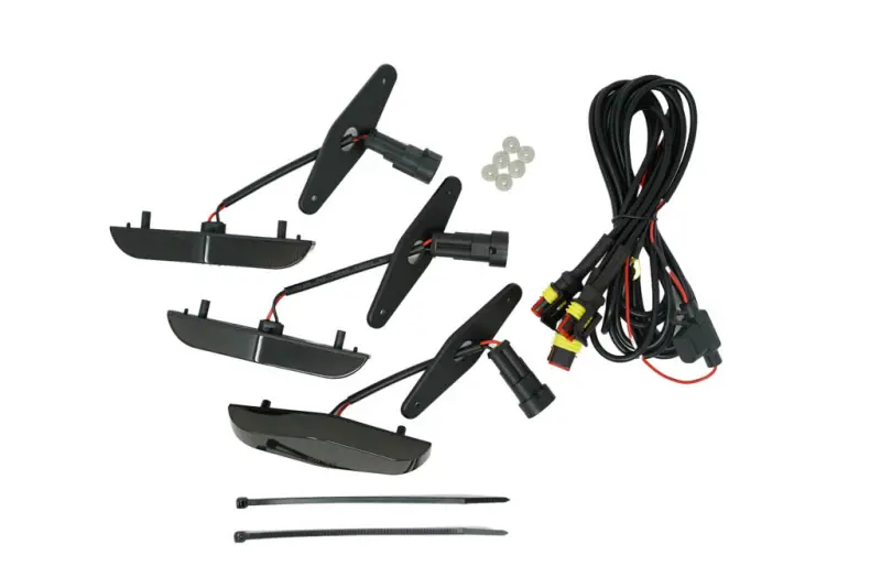 Cali Raised 14-24 Toyota 4Runner Grille Raptor Led Light Kit - Smoked 1