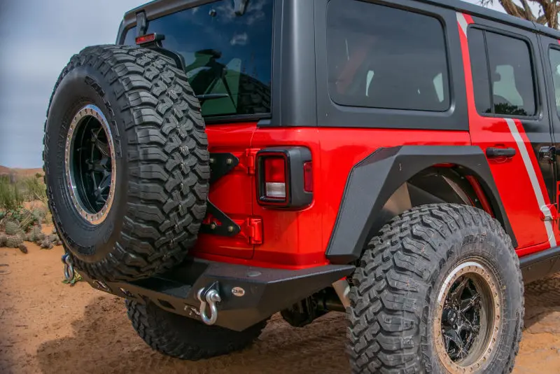 Dv8 Offroad 2018+ Jeep Wrangler Jl Tailgate Mounted Tire Carrier 1