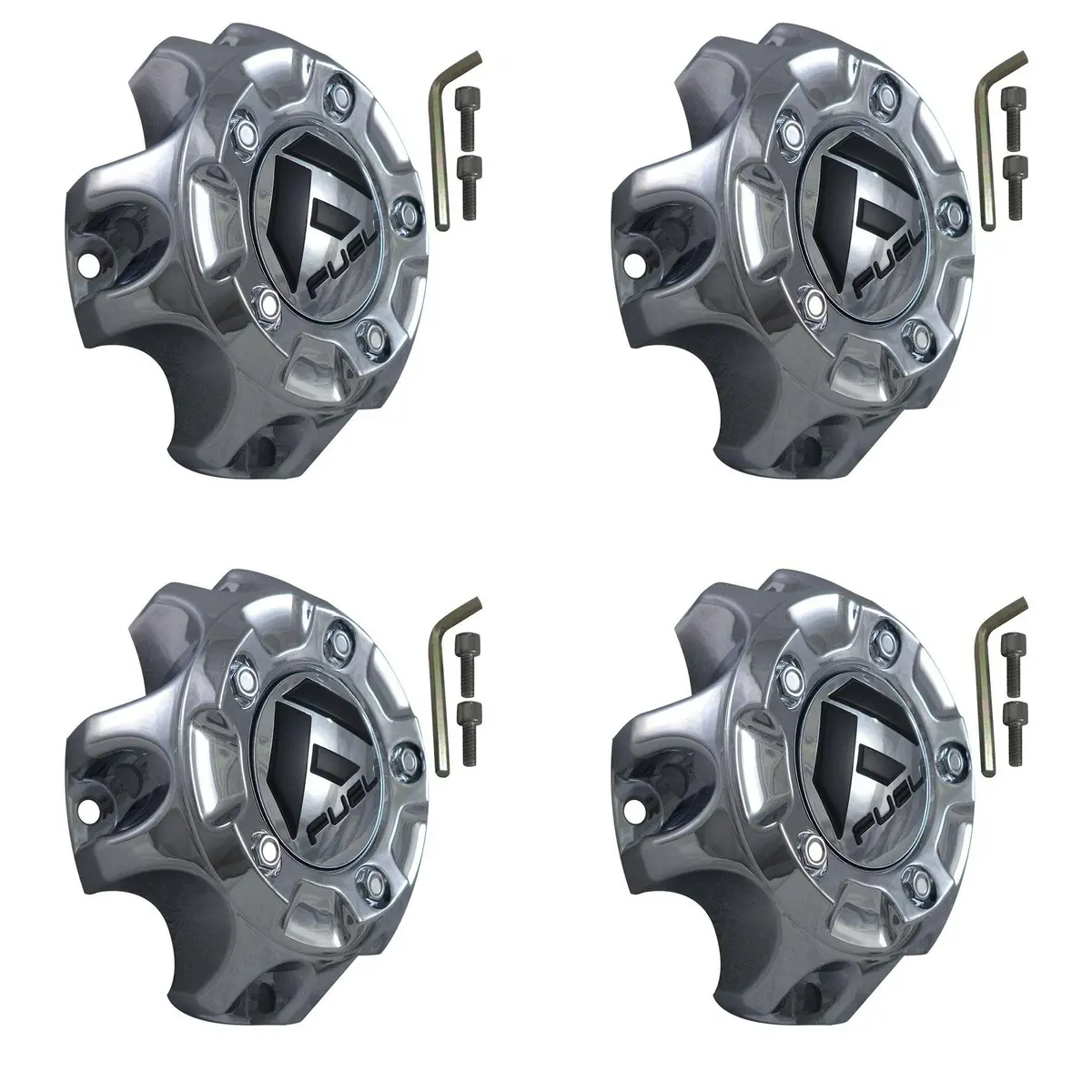 Fuel Offroad Wheels Chrome Custom Wheel Center Cap # 1001-57 / M-454 (4 Caps) 2