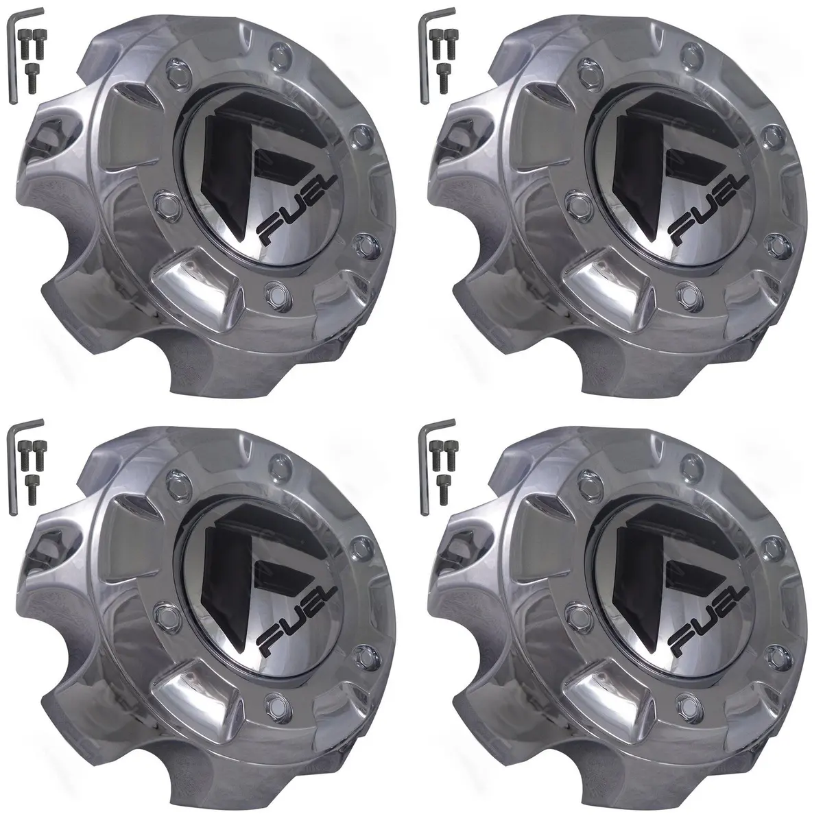 Fuel Offroad Wheels Chrome Custom Wheel Center Cap # 1001-56 / M-452 (4 Caps) 2