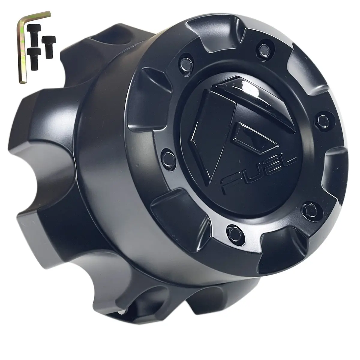 Fuel Offroad Wheels Flat Black / Gloss Black Logo Custom Wheel Center Cap # 1001-60Bld / 1000-55 (4 Caps) 1
