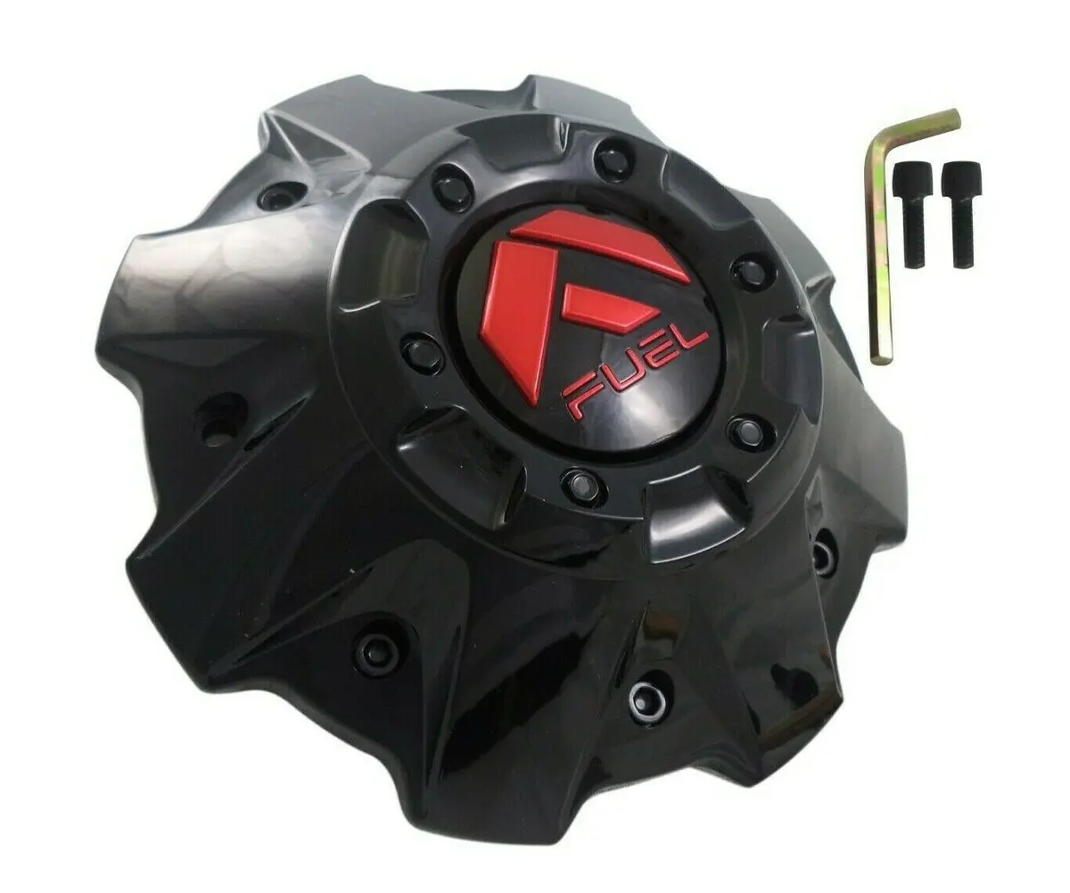 Fuel Offroad Wheels Gloss Black / Red Logo Wheel Center Cap # 1001-63Gbq M-447 5-6 Lug (1 Cap) 1