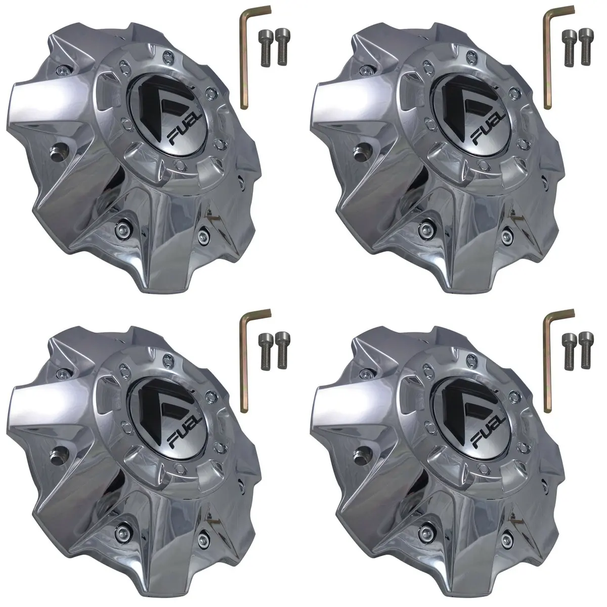 Fuel Offroad Wheels Chrome Custom Wheel Center Cap Caps # 1001-79 (4 Caps) 2