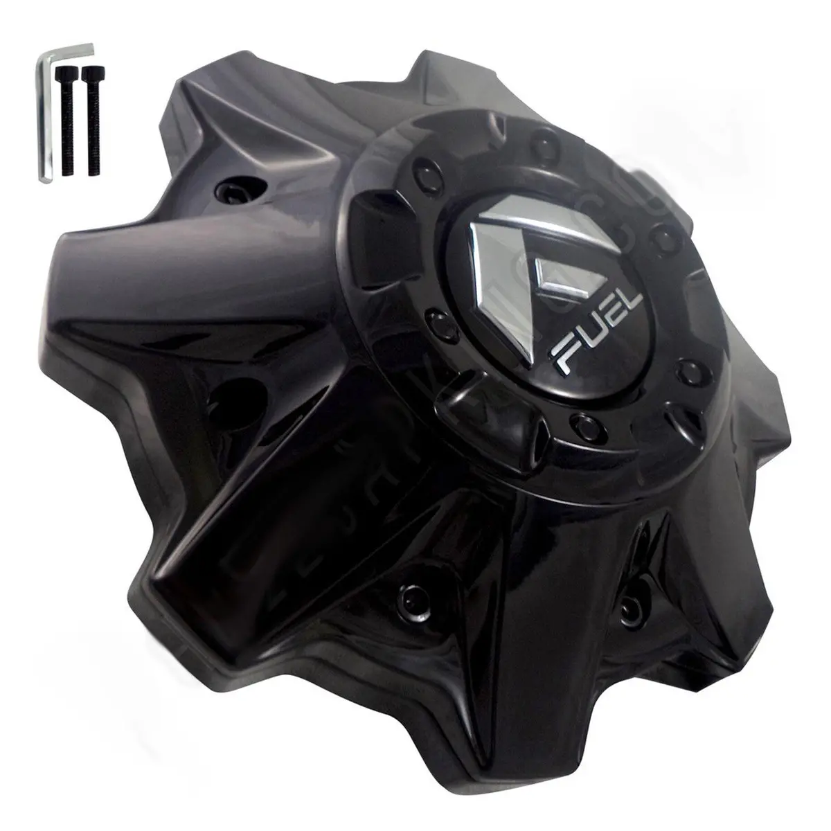 Fuel Offroad Wheel Gloss Black Custom Wheel Center Cap 8 Lug # 1002-53Gbr (4 Caps) New 1