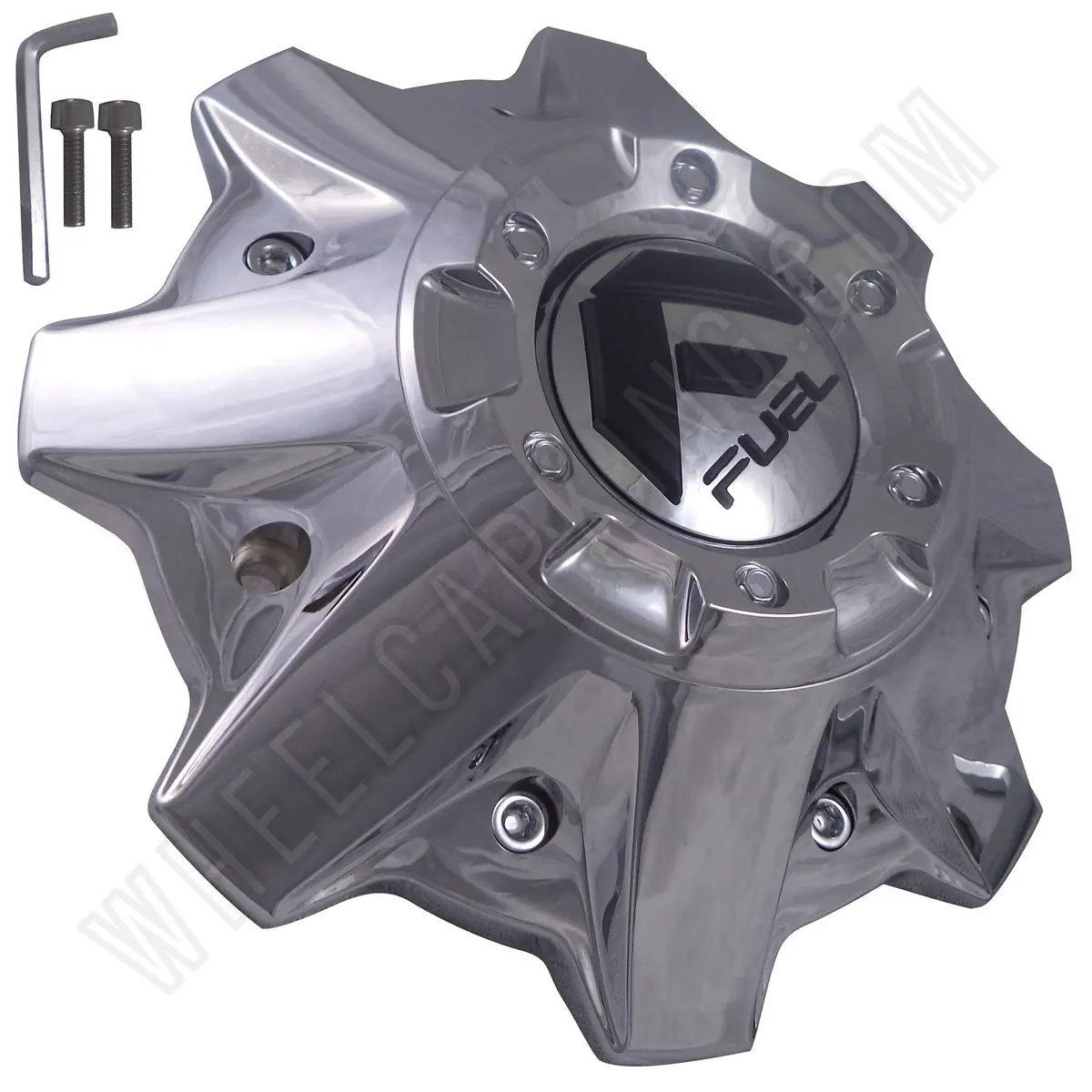 Fuel Offroad Wheels 8 Lug Chrome Wheel Center Caps # 1002-53 / M-698 (4 Caps) No Ext. 1