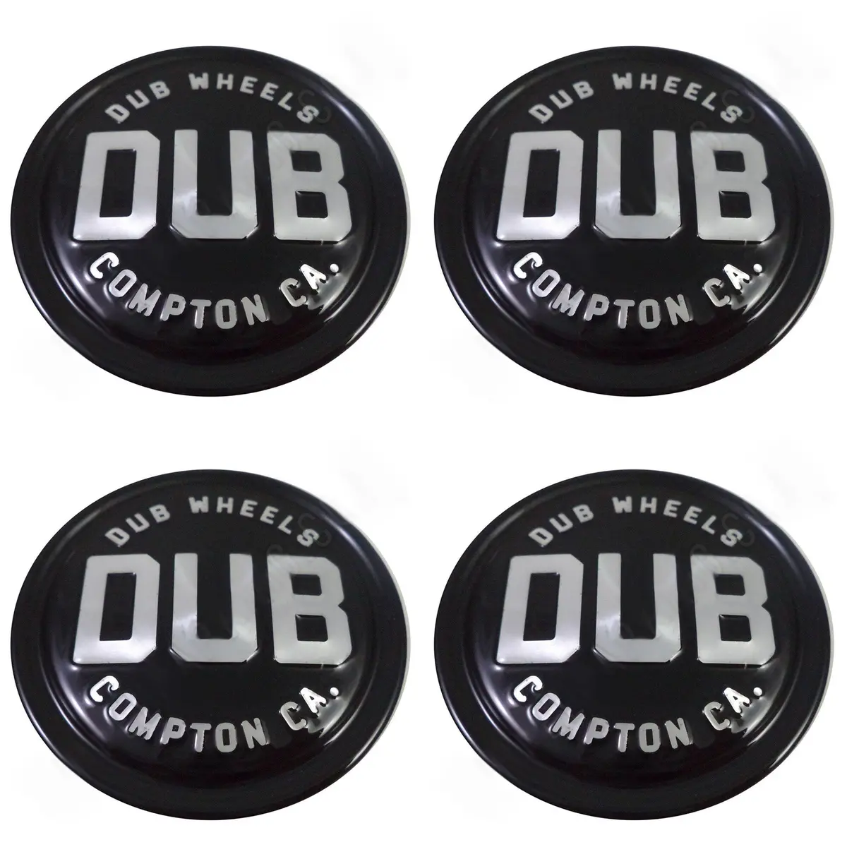 Dub Wheels Compton Gloss Black Custom Wheel Center Caps # 1003-95-04Gb (4 Cap) 2