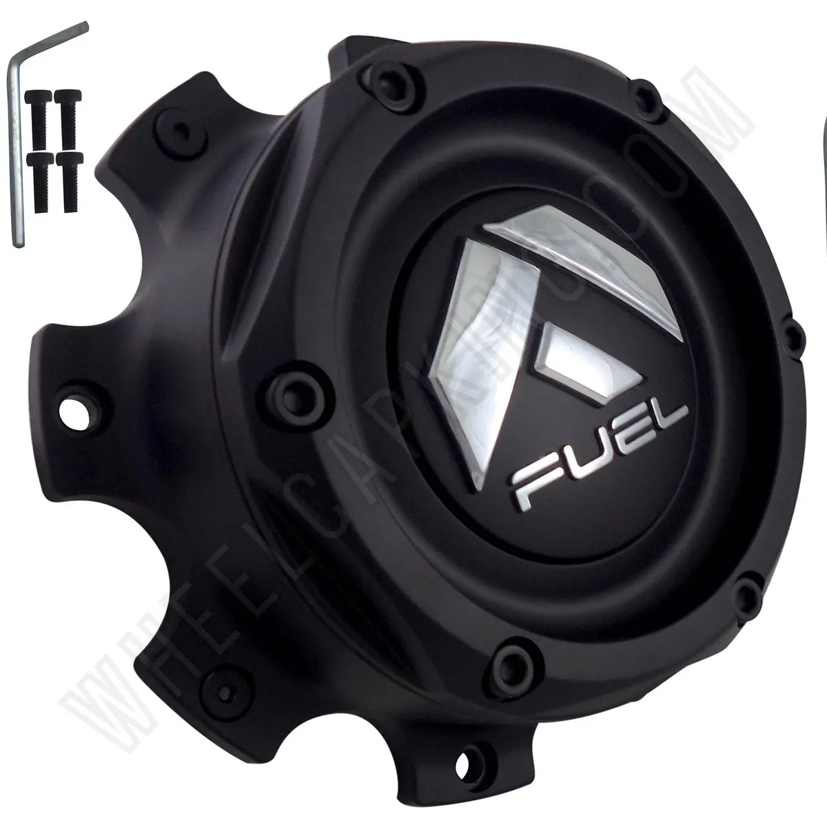 Fuel Offroad Wheels Flat Black Custom Wheel Center Cap # 1004-08B (4 Caps) 1