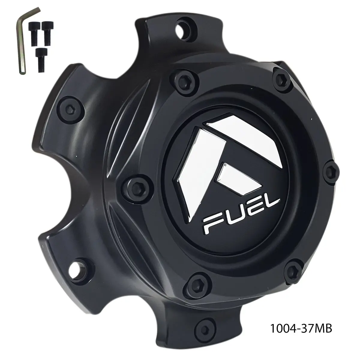 Fuel Wheels Matte Black Center Cap # 1004-37Mb / 1004-36 (4 Caps) 6X135 6X5.5 1