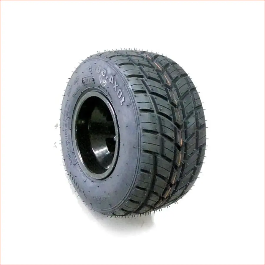 10X4.50-5" Semi Slick Front Alloy Wheel (Rim And Tyre) Pair (X2) 1