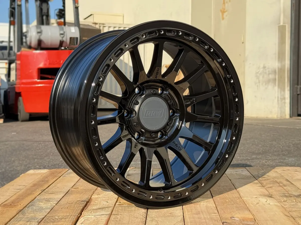 Rrw Rr7-H Flow Formed 17X8.5 +0 Shiny** Gloss Black (6X5.5 | 6X139.7) Hybrid Beadlock 1