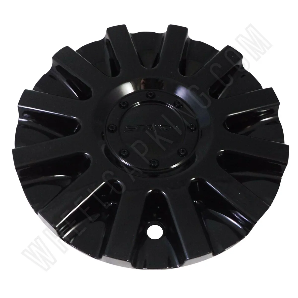Strada Wheels Gloss Black Custom Wheel Center Cap # 11212285F-2 / S16 (1 Cap) 1