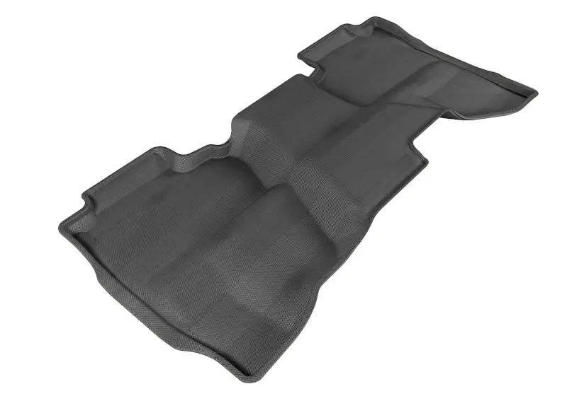 3D Maxpider 2014-2019 Chevrolet/Gmc Silverado Double Cab Kagu 2Nd Row Floormats - Black 1