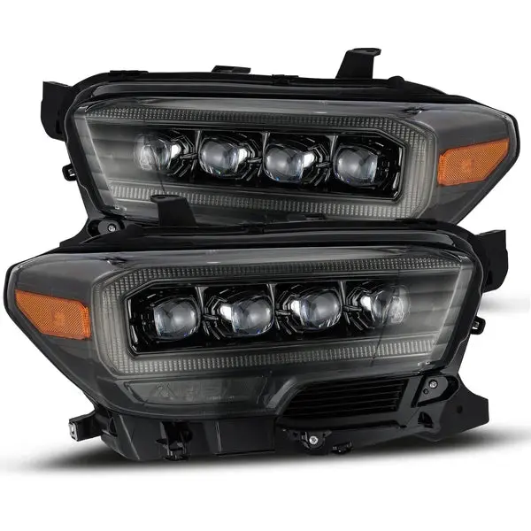 16-23 Toyota Tacoma Alpharex Nova-Series Led Projector Headlights Alpha-Black 1