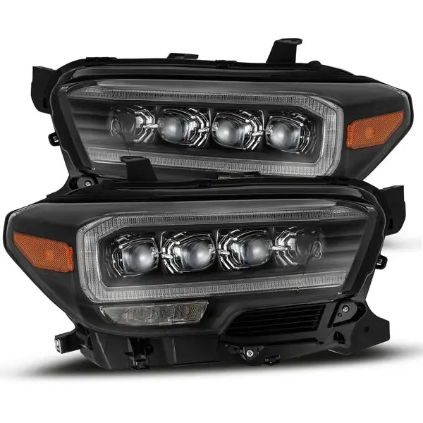 16-23 Toyota Tacoma Alpharex Nova-Series Led Projector Headlights Black 1