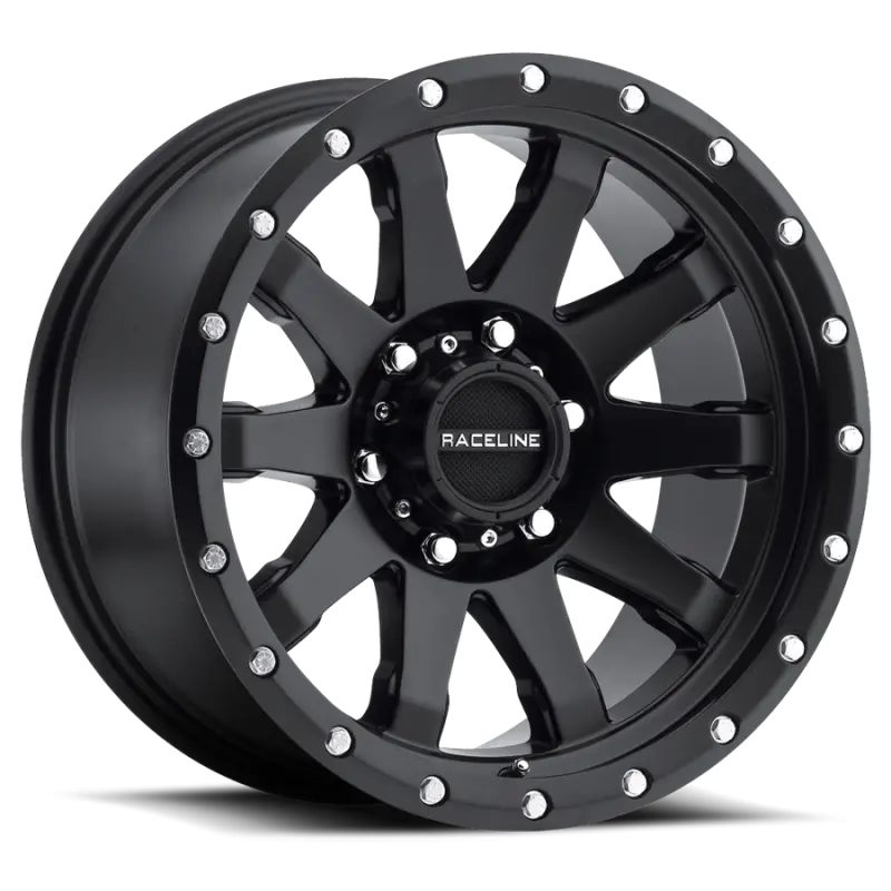 Raceline 934B Clutch 20X10in / 6X135 Bp / -19Mm Offset / 87.1Mm Bore - Satin Black Wheel 1