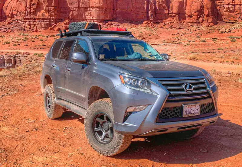 Cali Raised 10-22 Lexus Gx 460 Low Profile Led Ditch Light Brackets Kit - Led Pods/No Switch 1