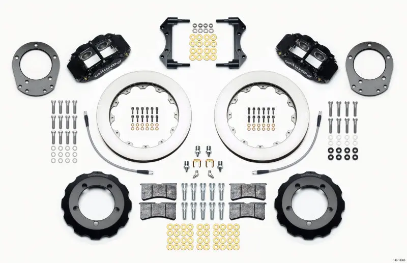 Wilwood Narrow Superlite 4R Front Hat Kit 12.88In 76-77 Ford Bronco Dana 44 W/Lines 1