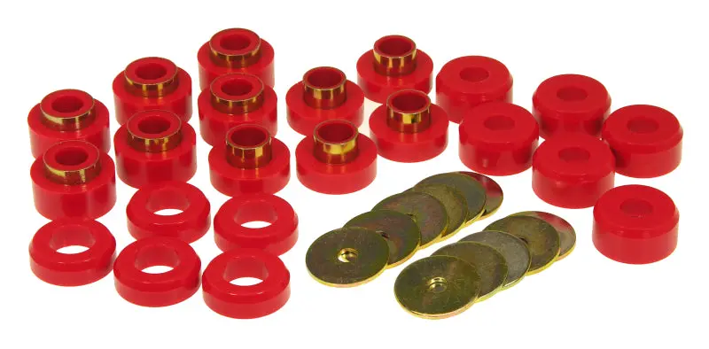 Prothane 97 Jeep Tj Body Mount Kit - Red 1