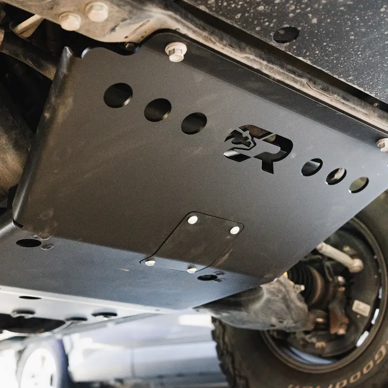 Cali Raised 05-23 Toyota Tacoma Front Skid Plate - Aluminum / Raw 1