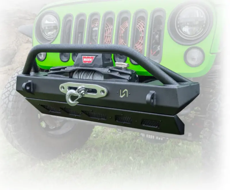 Turn Offroad 2007+ Jeep Jk/Jl/Jt Front Bumper W/Welded Bull Bar & Skid Plate 1