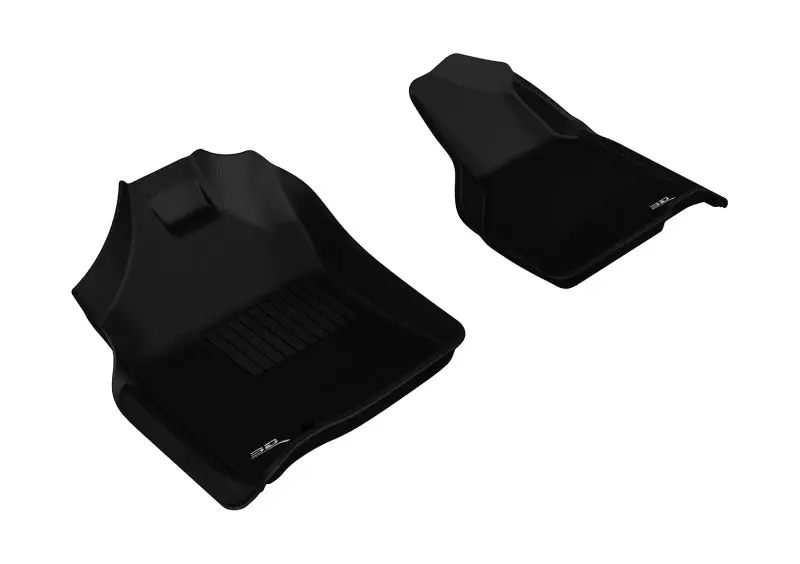 3D Maxpider 2009-2012 Dodge Ram 1500 Regular Cab Kagu 1St Row Floormat - Black 1