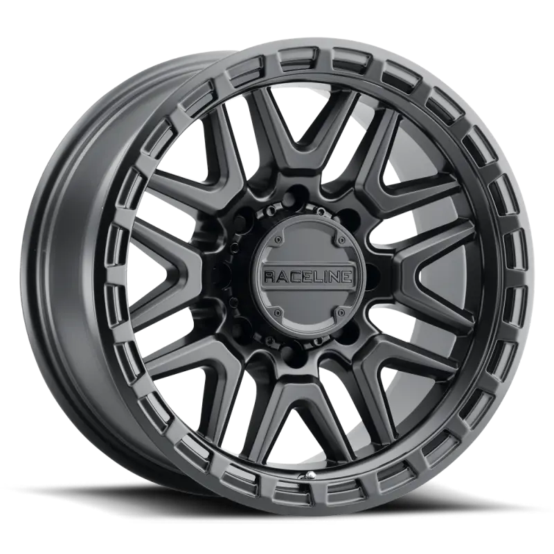 Raceline 953B Krank 18X9in / 6X139.7 Bp / -12Mm Offset / 106.1Mm Bore - Satin Black Wheel 1