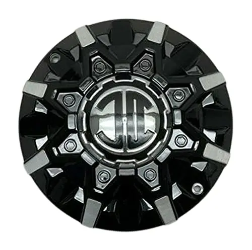 2 Crave Gloss Black And Machined Wheel Center Cap Pd-Capsx-P8030 1