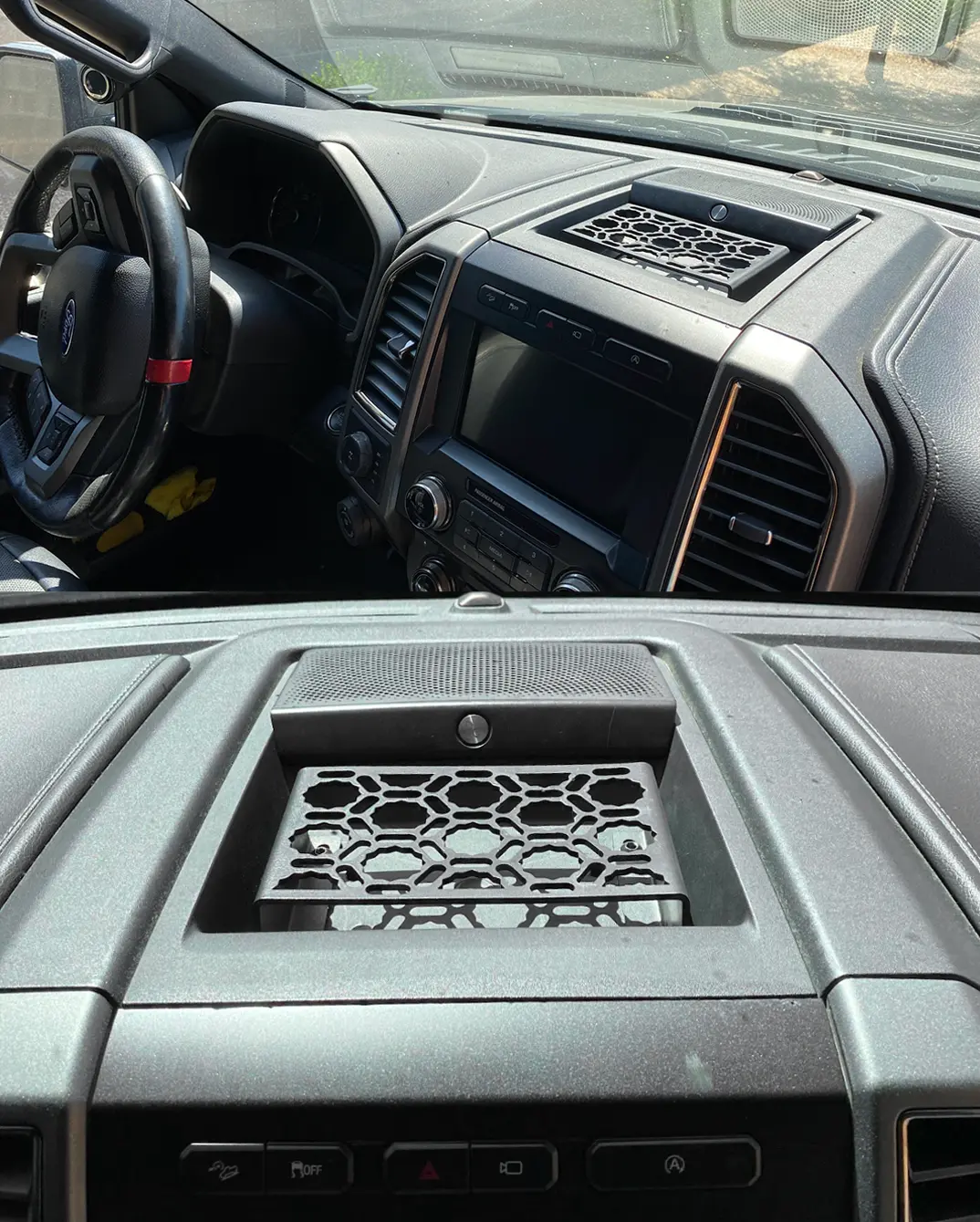 (2017 -2020) Gen 2 Raptor & (2015-2020) F150 - Center Dash Panel Mount Kit By Adapt-A-Panel 1