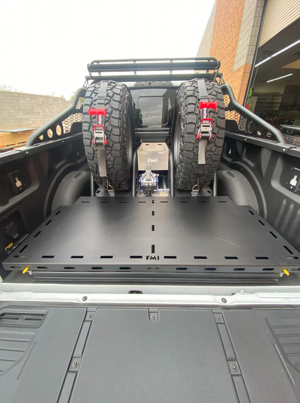 2017 - 2024 Ford Raptor Modular Bed Organizer With Slide Out Cargo Tray 1