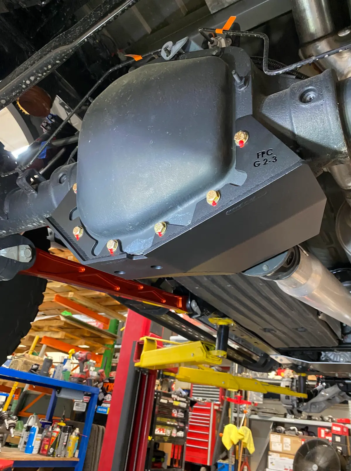 2017- 2025 Raptor Rear Differential Skid Plate Kit 2