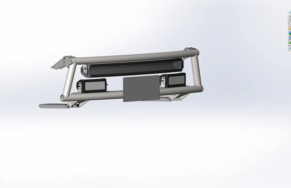 Front License Plate Mount Kit 1