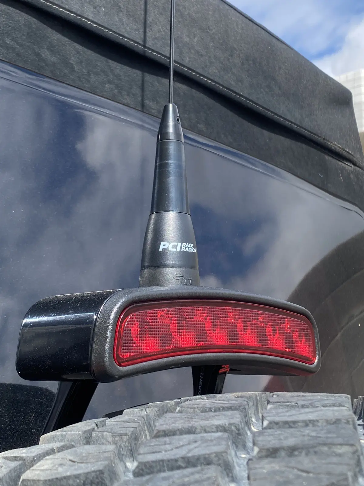 2021-25 Ford Bronco Third Brake Light Antenna Mount With 35"/37" Tire By Bullet Proof Diesel 1