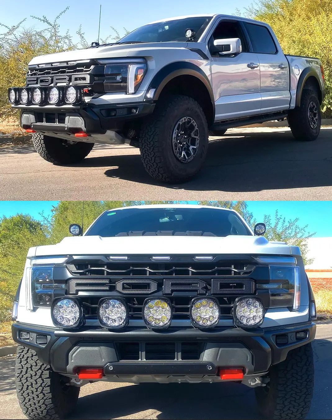 2024 Raptor Front Light Mount Kit (Modular Bumper) - Use Any Light 1