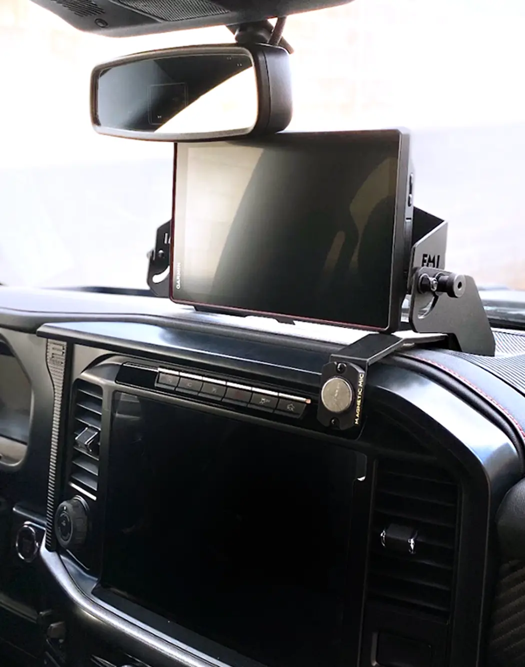 (2024+) Gen 3.5 Raptor - And 2024-Up F150 - Center Dash Fold Down Gps Mount - Garmin Tread Xl 1
