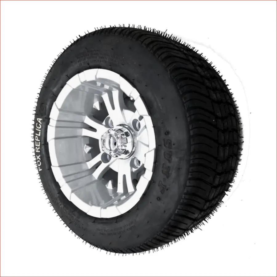 205/50-10" Semi - Slick Alloy Wheel (Rim And Tyre) Pair (X2) 1