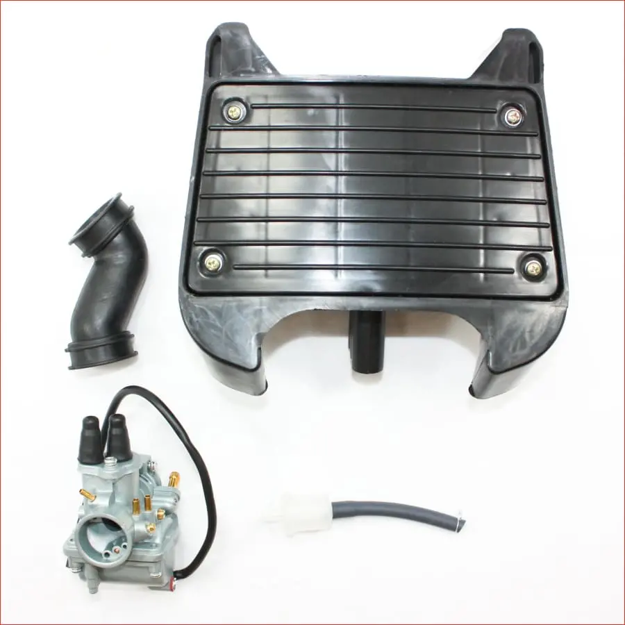 20Mm Carburetor Carby + Black Air Box Yamaha Peewee 80 Pw80 Py80 Pit Dirt Bike 1