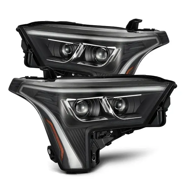 22-26 Toyota Tundra / 23-26 Sequoia Alpharex Luxx-Series Led Projector Headlights Black 1