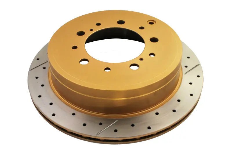 Dba 07+ Toyota Landcruiser 200 Series Rear Cross Drilled & Slotted Street Series Rotor 1