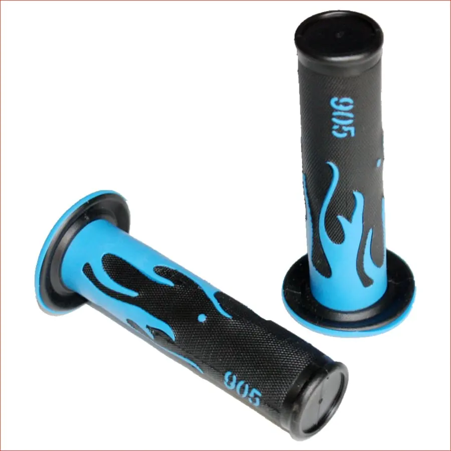 22Mm Flame Hand Grips Blue 1