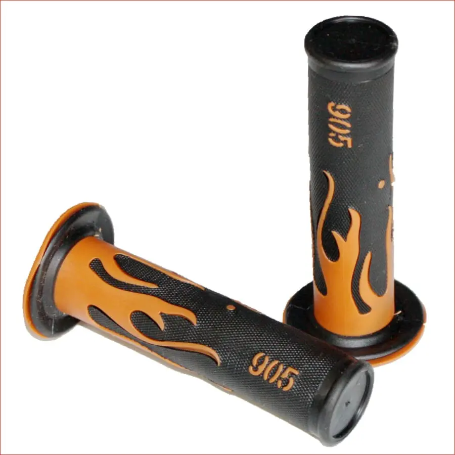 22Mm Flame Hand Grips Orange 1