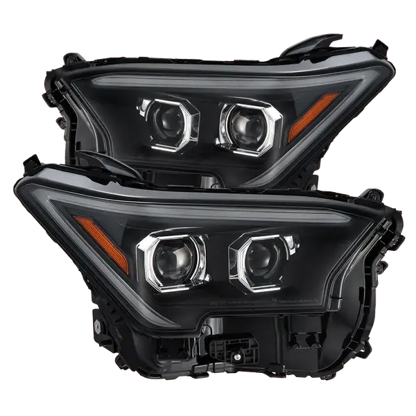 24-Up Toyota Tacoma / 25-Up 4Runner Alpharex Luxx-Series Led Projector Headlights Black 1