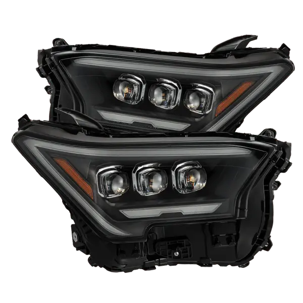 24-Up Toyota Tacoma / 25-Up 4Runner Alpharex Nova-Series Led Projector Headlights Black 1