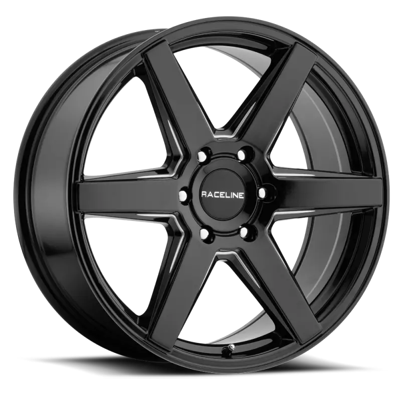 Raceline 156B Surge 16X6.5In / 5X130 Bp / 45Mm Offset / 84.1Mm Bore - Black & Milled Wheel 1